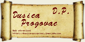 Dušica Progovac vizit kartica